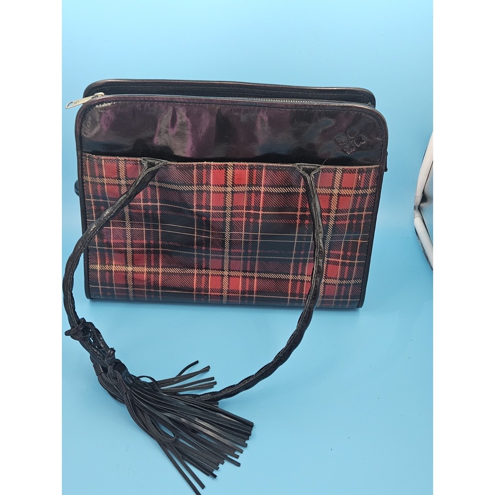 PATRICA NASH Large Tartan Plaid Women's Handbag Purse